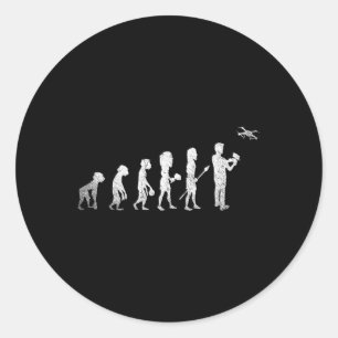 Videographer Quadcopter Drone Pilot Drone Classic Round Sticker