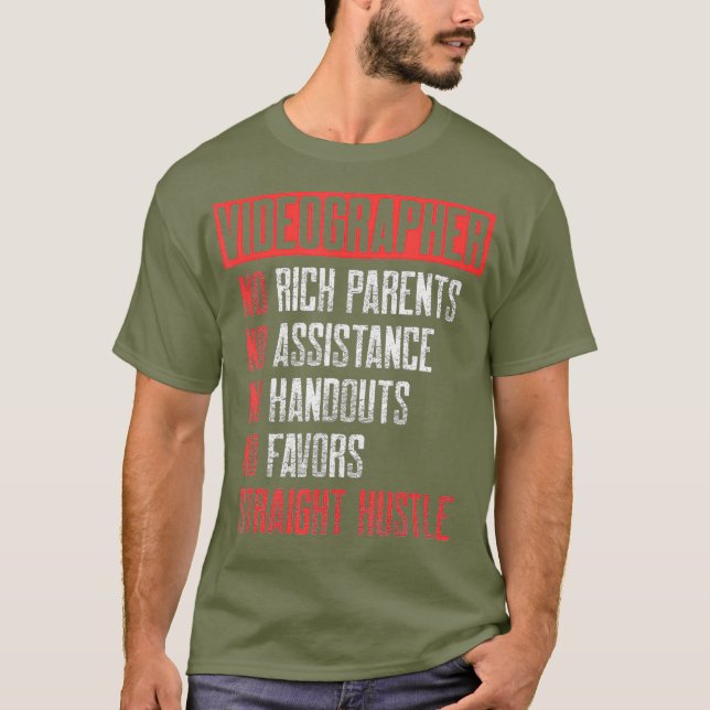 Videographer Rich Videography Filmmaker Gift T-Shirt (Front)