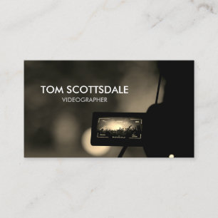 Videographer Video Production  Business Card