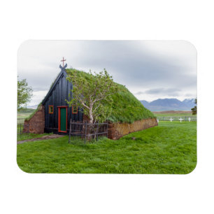 Vidimyri Turf Church in the north of Iceland Magnet