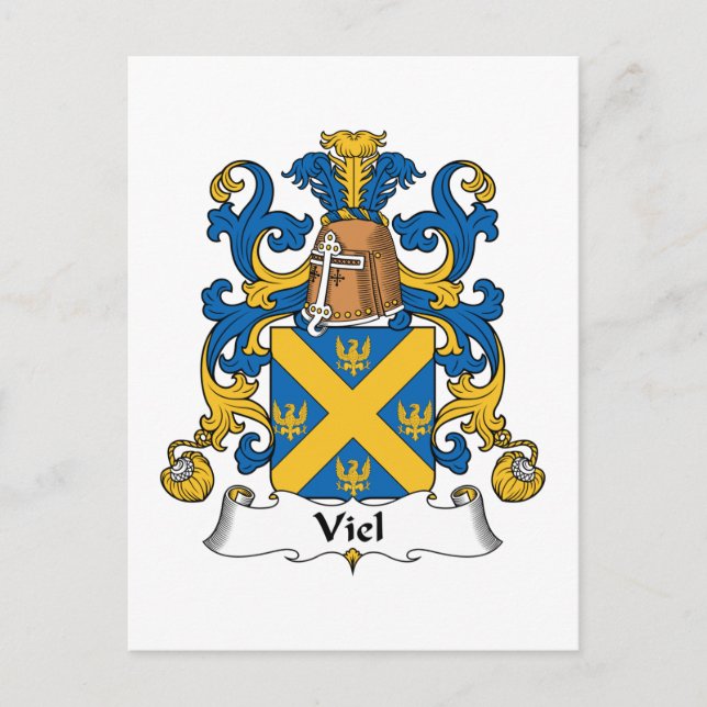 Viel Family Crest Postcard (Front)