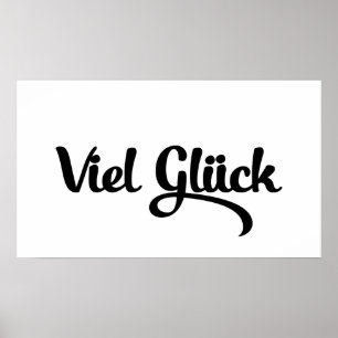 Viel Glück   Good Luck German Language Poster