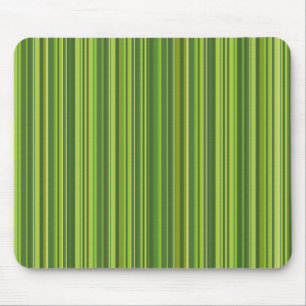 Viele bunte Streifen im grünen Muster Mouse Pad