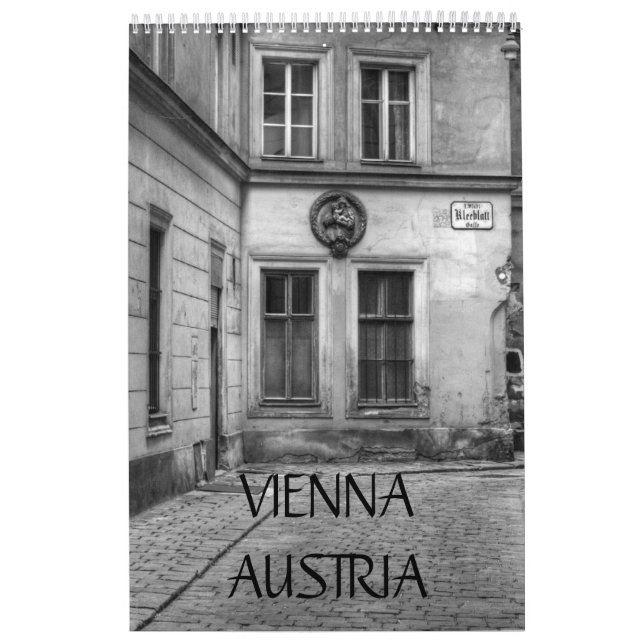 Vienna Austria Black And White    Calendar (Cover)