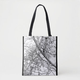 Vienna Austria City Map Tote Bag
