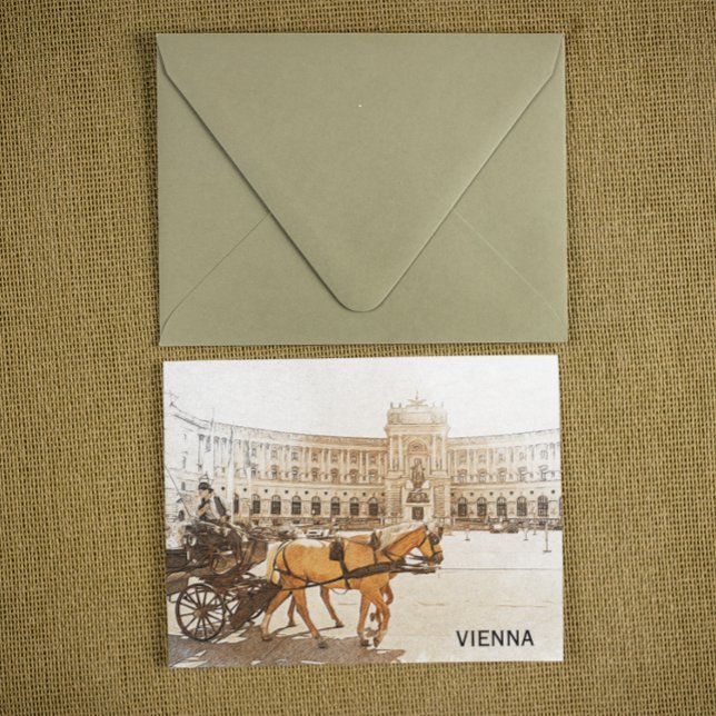 Vienna Austria City Panorama View  Postcard (vienna austria historic postcard)