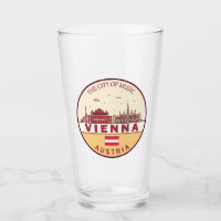 Vienna Austria City Skyline Emblem