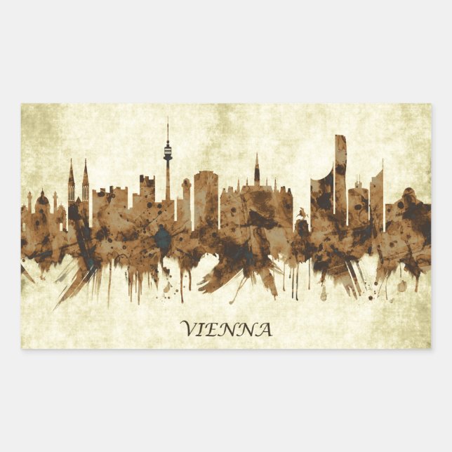 Vienna Austria Cityscape Rectangular Sticker (Front)