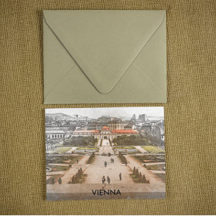 Vienna Austria Historic Panorama View Postcard