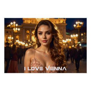 VIENNA - Austria - I LOVE VIENNA Poster