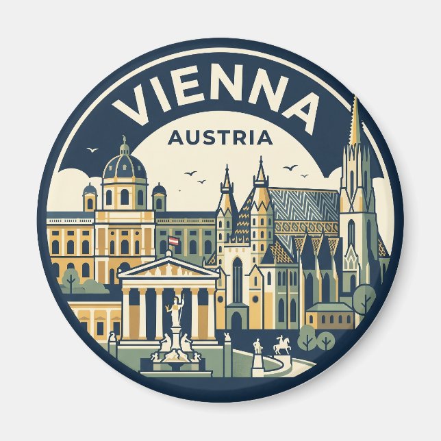 Vienna Austria Magnet (Front)