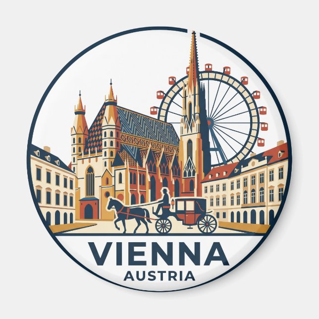 Vienna Austria Magnet (Front)