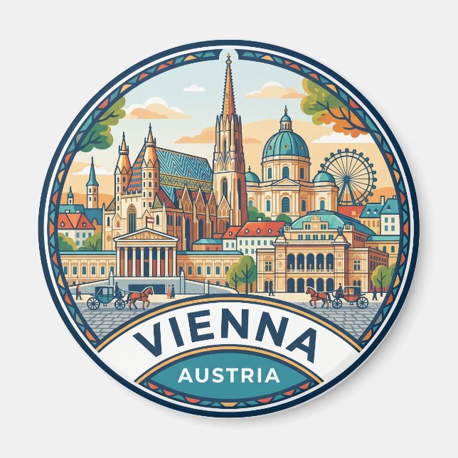 Vienna Austria Magnet (Front)