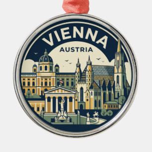 Vienna Austria Metal Tree Decoration