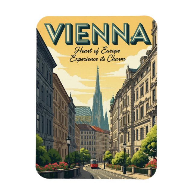Vienna Austria Travel Magnet (Vertical)