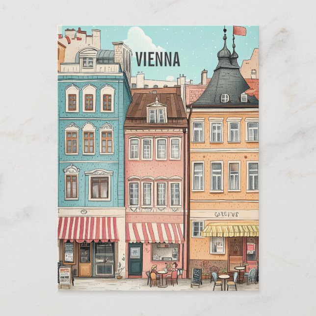 Vienna Austria Travel Postcard (Front)