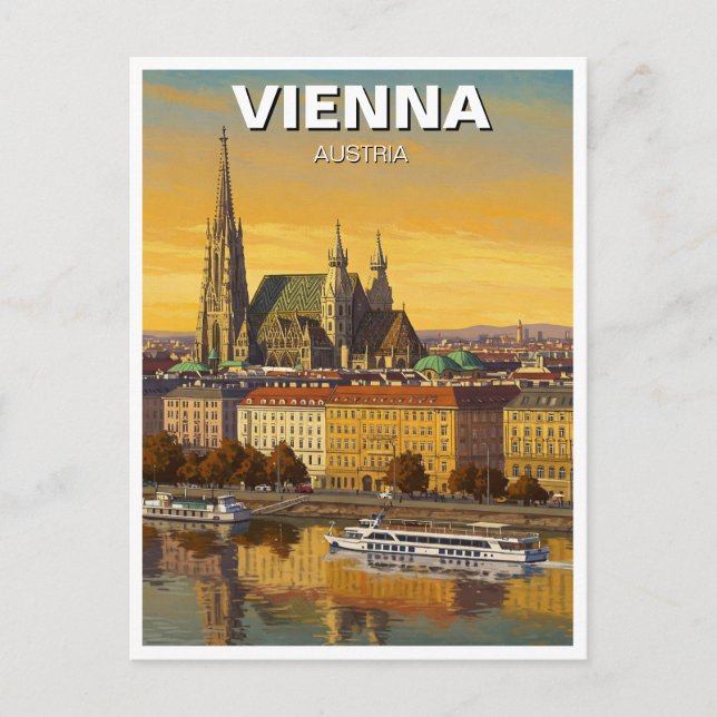 Vienna Austria Travel Postcard (Front)