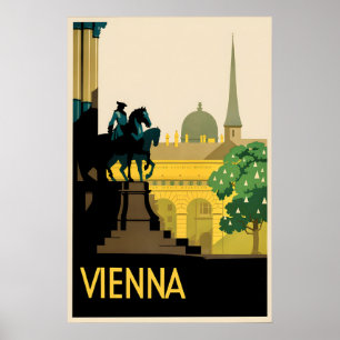 Vienna Austria Travel Poster Vintage Style Home