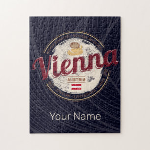 Vienna Austria Vintage Capital Viennese Melange Jigsaw Puzzle