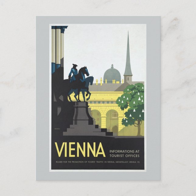 Vienna Austria - Vintage Travel Postcard (Front)