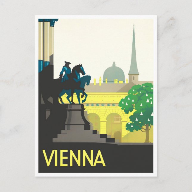 Vienna Austria vintage travel Postcard (Front)