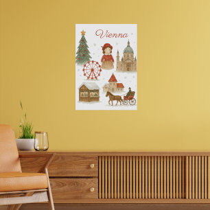 Vienna Christmas Watercolor – Cozy Poster