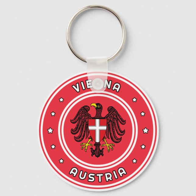 Vienna Coat of Arms, Austria Key Ring (Front)