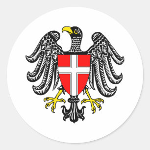 Vienna Coat Of Arms Classic Round Sticker