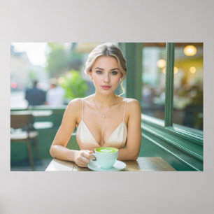 VIENNA - COFFEE HOUSE - MATCHA LATTE POSTER