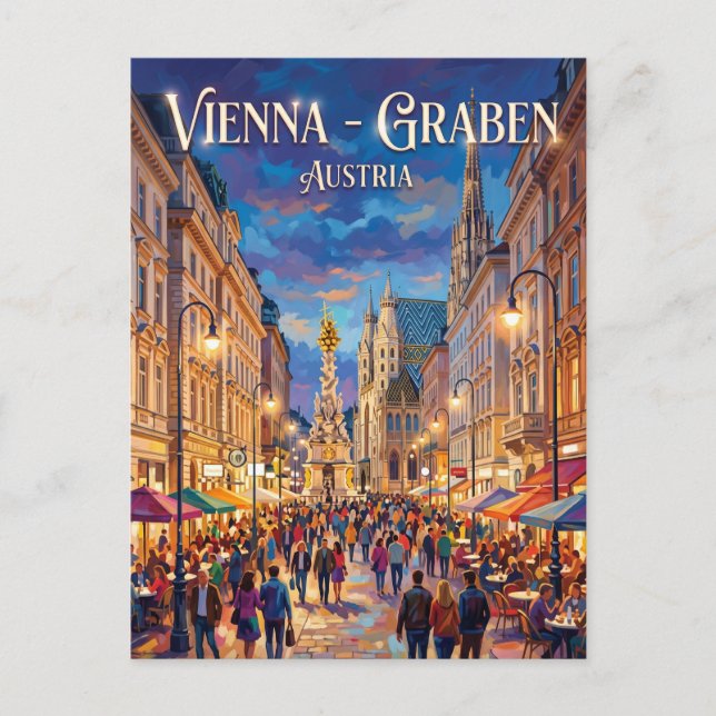 Vienna - Graben Austria Postcard (Front)