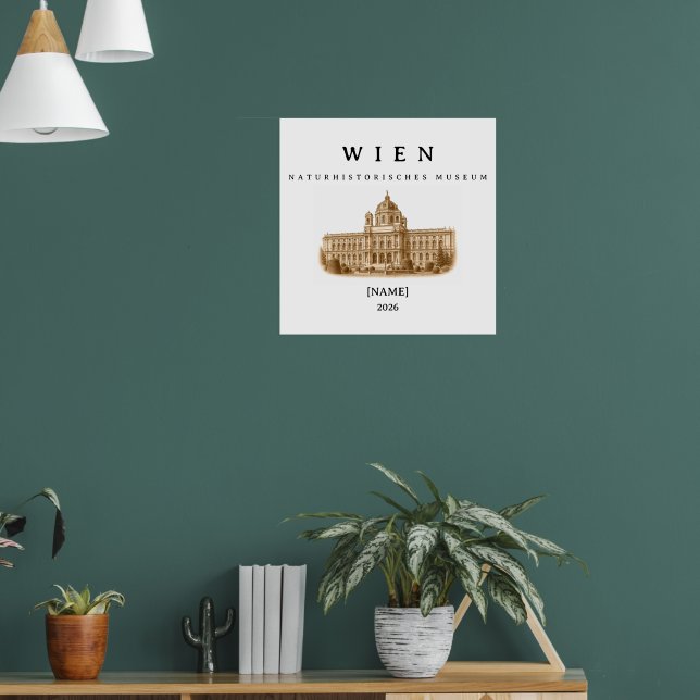 Vienna Natural History Museum | Name & Year Poster (Living Room 1)