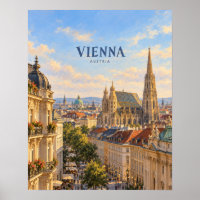Vienna Painterly Travel Art
