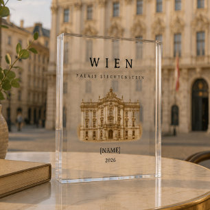 Vienna Palais Liechtenstein   Name & Year Photo Block