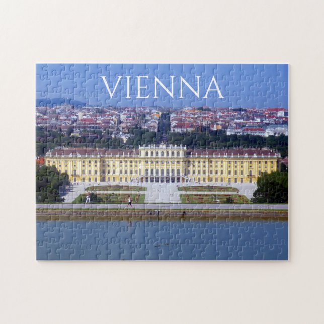 vienna schönbrunn view jigsaw puzzle (Horizontal)