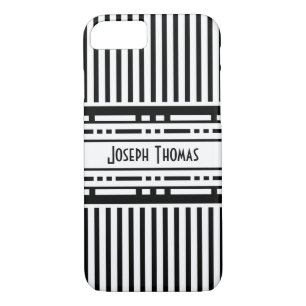 Vienna Secession Black and White Stripes iPhone 8/7 Case