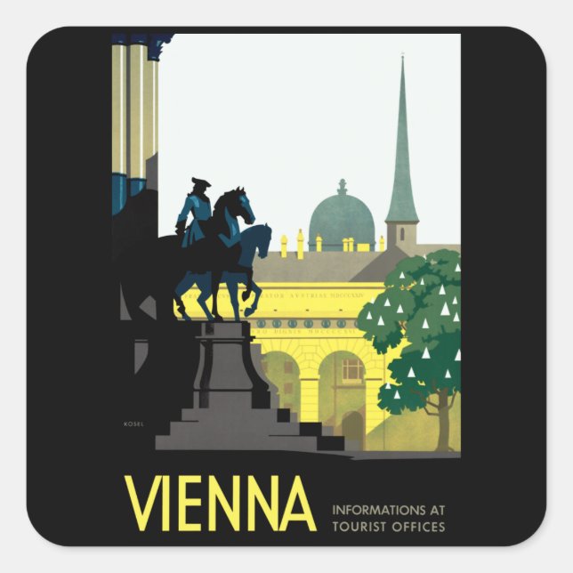 Vienna Square Sticker (Front)