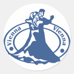 Vienna Stamp Classic Round Sticker