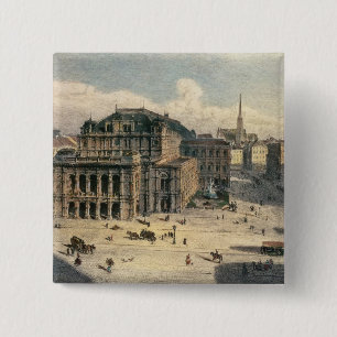 Vienna State Opera House, c.1869 15 Cm Square Badge