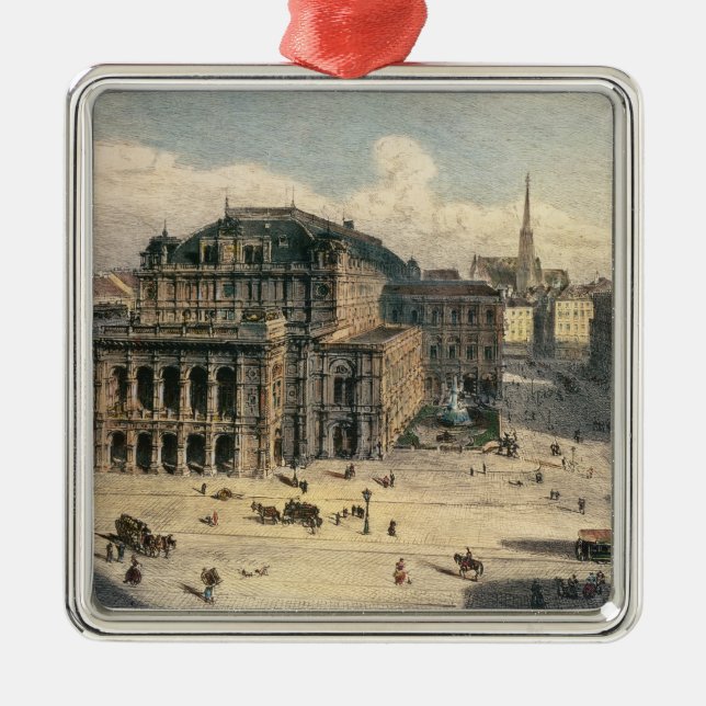Vienna State Opera House, c.1869 Metal Tree Decoration (Front)