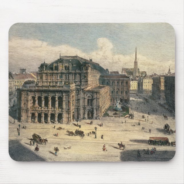 Vienna State Opera House, c.1869 Mouse Pad (Front)