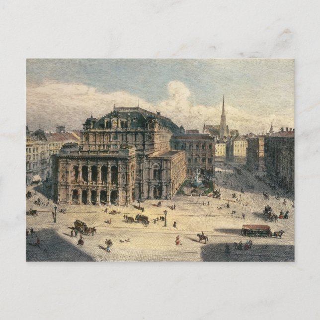 Vienna State Opera House, c.1869 Postcard (Front)
