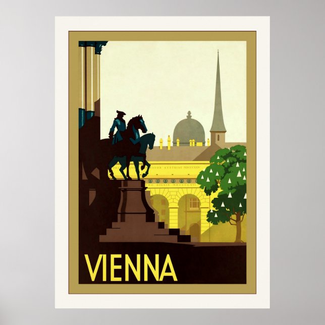 Vienna ~ Vintage Austrian Travel Poster (Front)