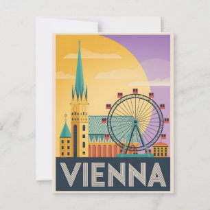 Vienna vintage postcard