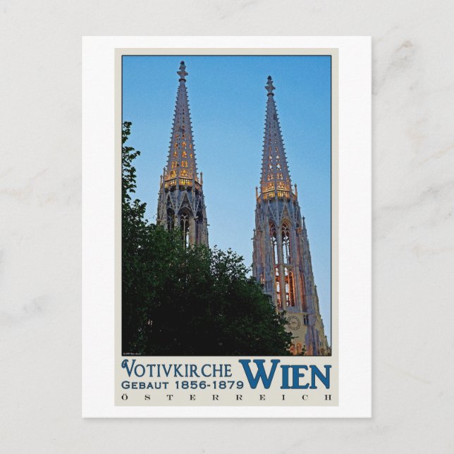 Vienna - Votivkirche Postcard (Front)