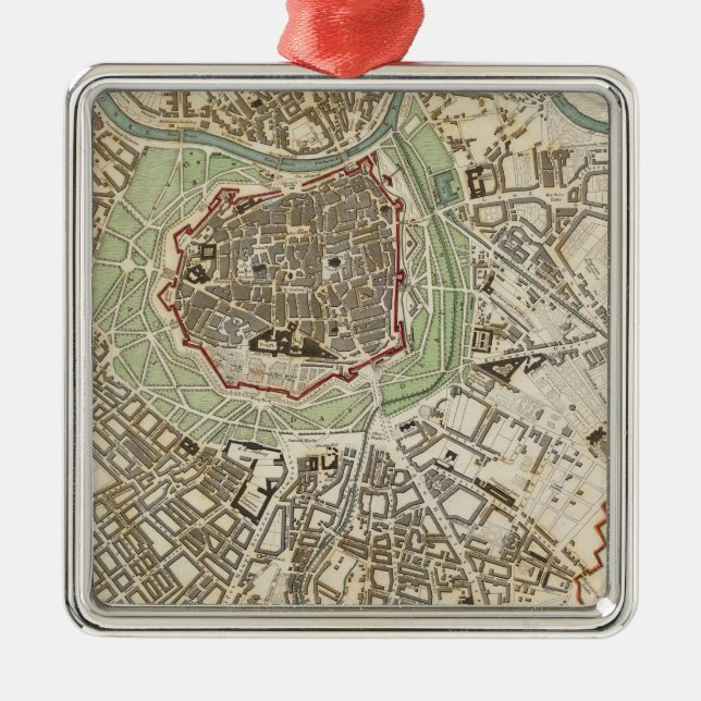 Vienna Wien Metal Tree Decoration (Front)