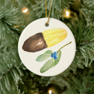 Viennese Fingers Chocolate Biscuit Christmas Ceramic Tree Decoration