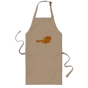 Viennese Schnitzel - Map Of Austria Long Apron