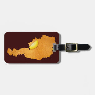 Viennese Schnitzel - Map Of Austria Luggage Tag