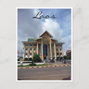vientiane architecture postcard