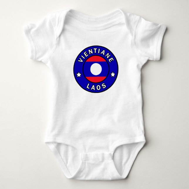 Vientiane Laos Baby Bodysuit (Front)